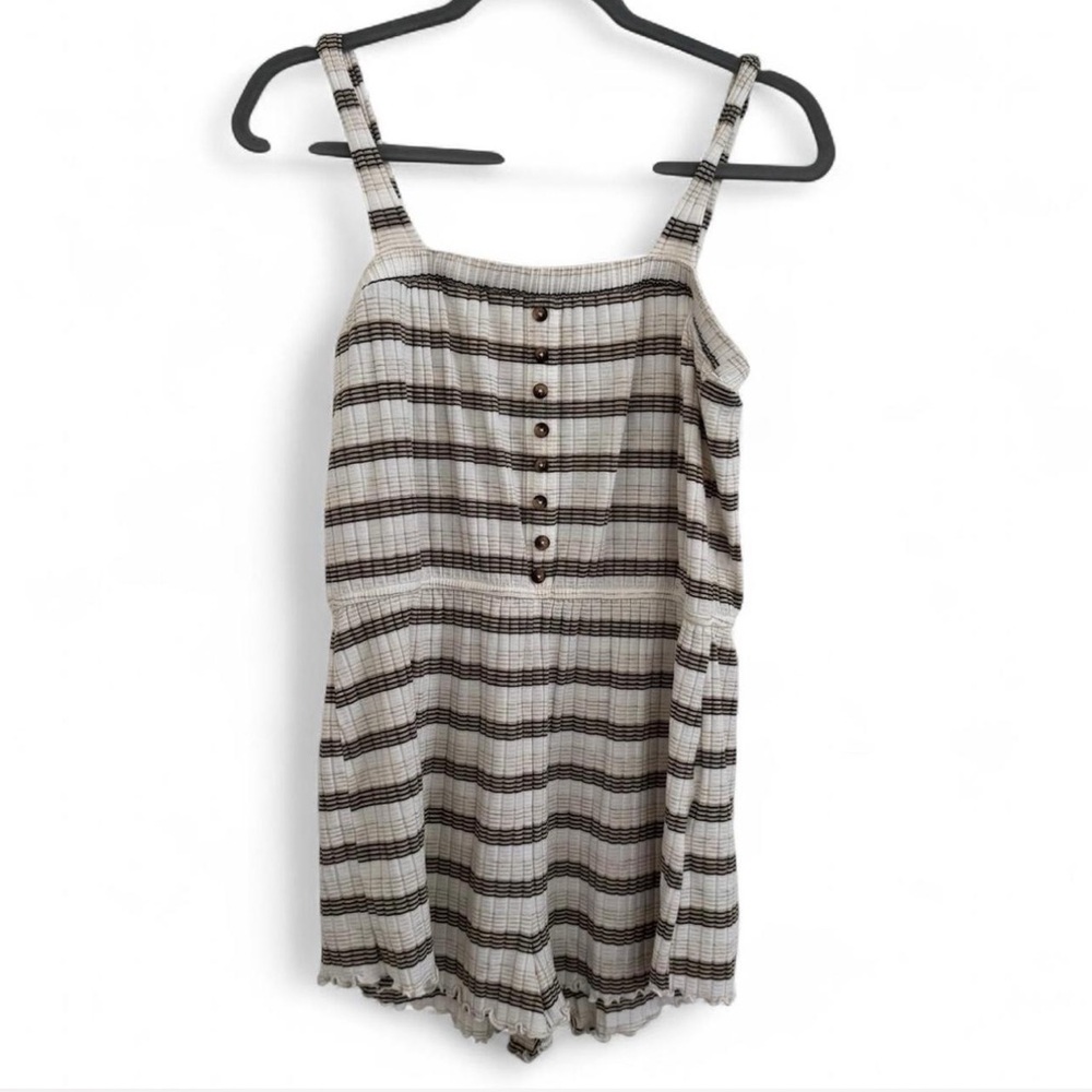 Billabong Striped Sleeveless Romper